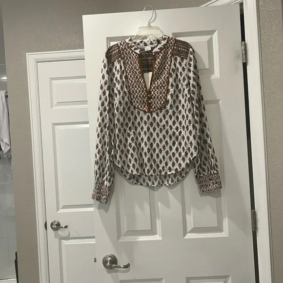 New with Tags Veronica Beard Alivia Floral Print Blouse Size 8 - Picture 8 of 8